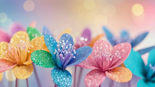 Video A close-up shot of a bouquet of vibrant flowers, perfect for use in designs and compositions where a pop of color is needed