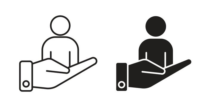 Retention icon symbol. Vector EPS 10. line and glyph icon