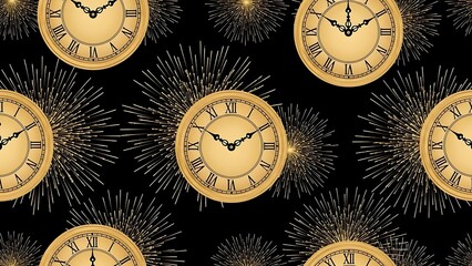 happy new year, new year's eve, silvester, new year, celebration greeting card, new year card - Year 2026 in sparkler font and firework fireworks pyrotechnic, isolated on black night sky background