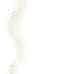 Golden Glitter Dust Wave – Luxury Gold Pointillism Sparkle Texture - Christmas Border 