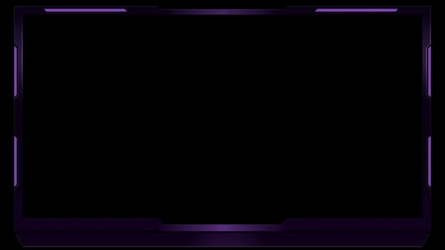 Sweep animated lighting face cam overlay for streamers