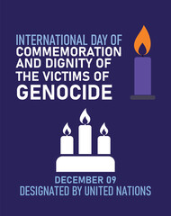 Obraz premium International Day of Commemoration and Dignity of Genocide Victims December 9