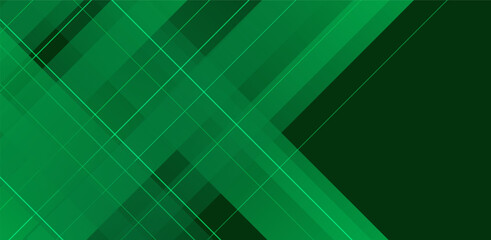 Abstract green gradient background. Modern green abstract rectangular lines for presentation, banner, and brochure designs