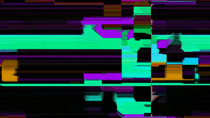Abstract Digital Pixel Noise Glitch.Video Corruption Error	