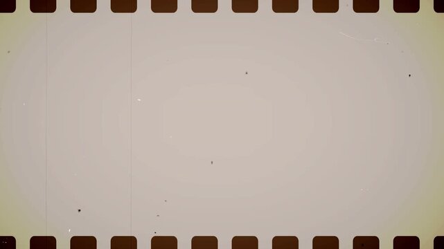 Vintage film strip frame border overlay, ideal for creating retro movie effects, video overlay, nostalgia, history, or a placeholder for photographic memories. 4k video