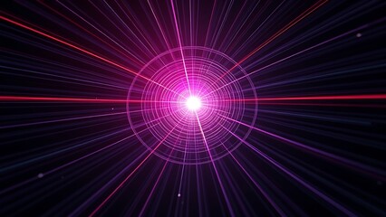 Concentric magnetic field lines of pure light warping space around a laser beam.