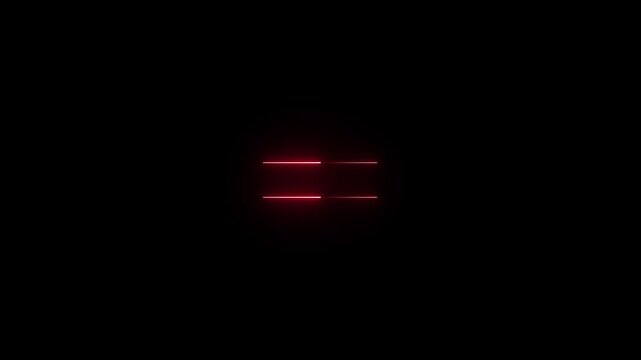 Neon icon animation with black background. Bright neon message icon concept. Neon icon 4k animation video.