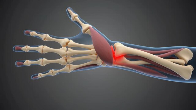 Anatomical 3D Animation of Human Dorsal Intercarpal Ligament