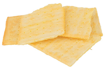 biscuits broken isolated on white background