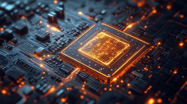 AI-enhanced Quantum Chip Processing High-speed Data