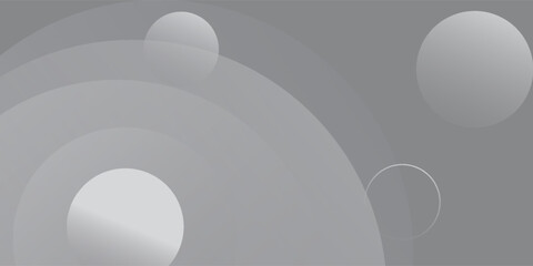 Abstract white circle geometric background. Vector illustration