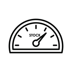 Stock Level Indicator Gauge Icon