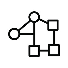 Interconnected Nodes Diagram Icon