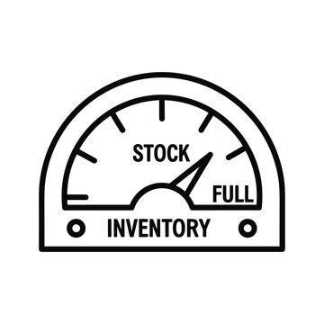 Inventory Stock Full Gauge Icon