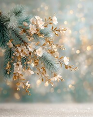 Delicate blossoms on a frosty winter morning.