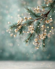 Delicate flower branch on a soft background.