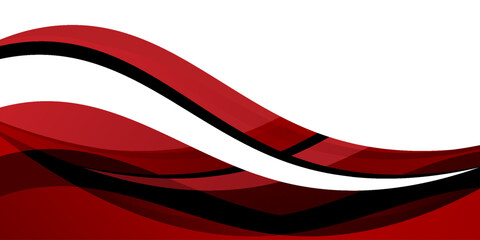 Vector red line background curve element with white space for text and message design, overlapping layers, vector