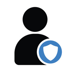 User security shield protection icon vector