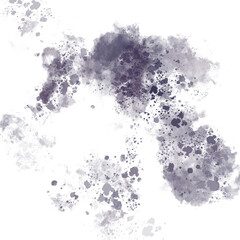Abstract Purple Watercolor Texture Background - Ink and Grunge Art