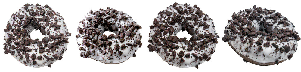 donut with chocolate icing and sprinkles