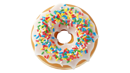 donut png white frosting donut png sweet dessert png transparent background image