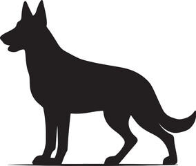 German Shepherd Vector Silhouette