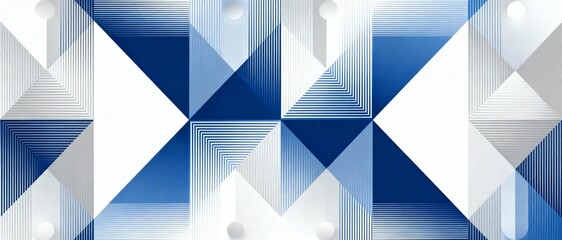 Blue and white geometric abstract background. Abstract geometric background. Vector illustration for your design. Blue and white colors. Vector illustration for your design.