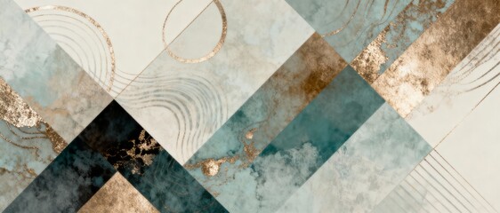 Blue and white geometric abstract background. Abstract geometric background. Vector illustration for your design. Blue and white colors. Vector illustration for your design.