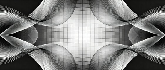 Blue and white geometric abstract background. Abstract geometric background. Vector illustration for your design. Blue and white colors. Vector illustration for your design.