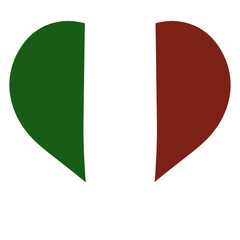 flag of italy heart