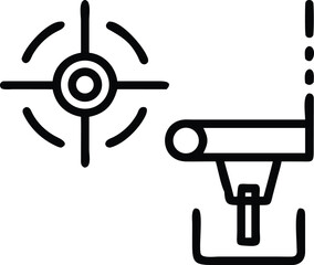 Precision Laser Measurement Icon