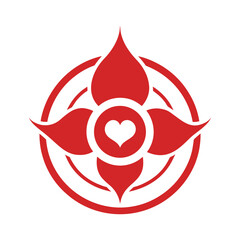 thai circle heart vector