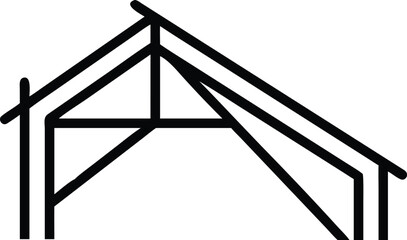 Roof Frame Line Art