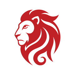 lion head swirls vector