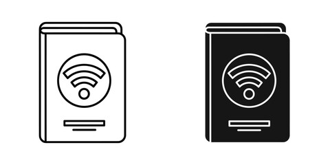 Seamless WiFi access icon for effortless connectivity and communication anywhere, anytime for home, office, or travel. Stay connected with ease