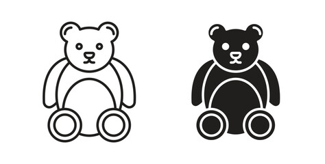 Teddy bear icon