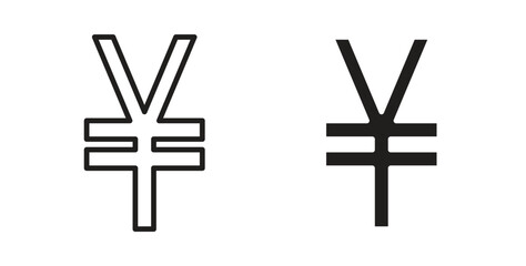 Fototapeta premium Yen icon