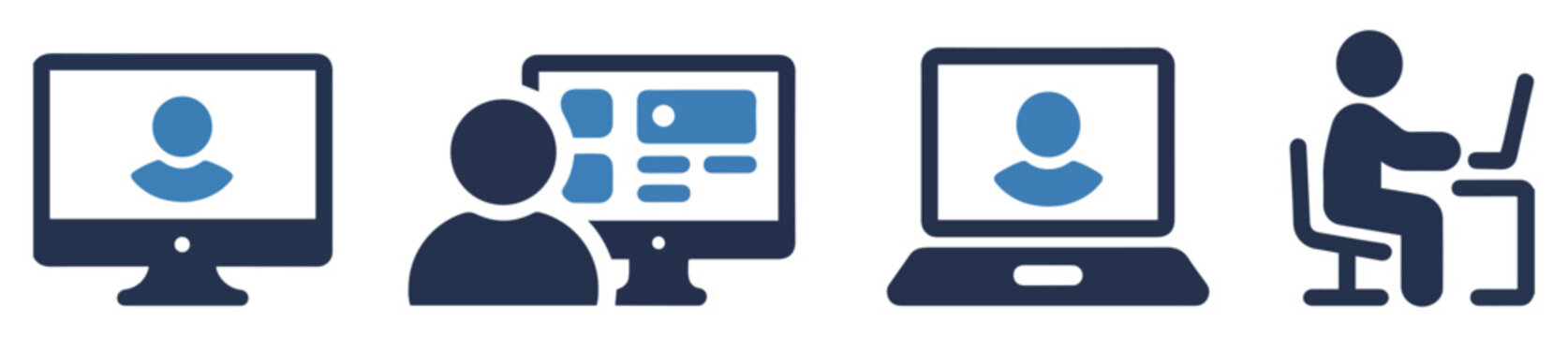 user admin computer icon collection