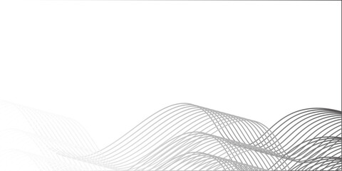 Abstract vector background with black wavy lines. vector