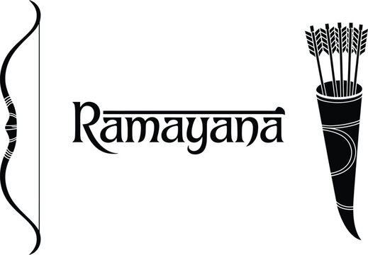 Ramayana Katha with bow and arrows