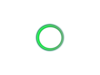 Glowing Green Ring Loading Icon
