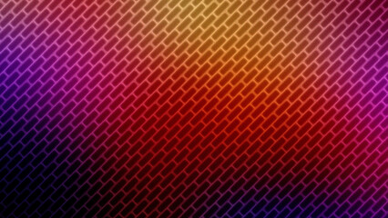 Retro 80s Style Synthwave Background Featuring a Diagonal Grid of Glowing Bricks in Deep Neon Shades for Musical Album Covers and Decorative Digital Art