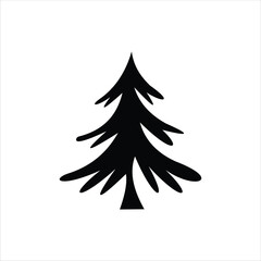 Christmas Tree Line Drawing vector design