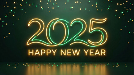 Happy new year 2025 background design. Vector illustration of a happy new year Background for the holidays.