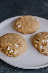 Chewy Sourdough Cookies with White Chocolate