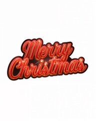 Merry Christmas Gold Text Design
