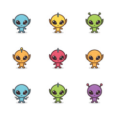 Obraz premium Cute Zombie Icon Very Cool Design