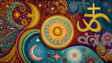 Unity of World Religions Interfaith Harmony Artwork 