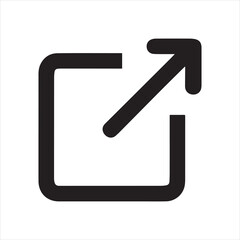 external link icon vector illustration