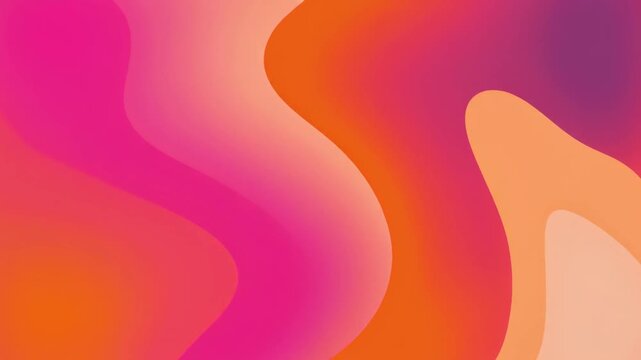 Autumn gradient animation looping with vibrant pink tangerine and peach tones blending into smooth seasonal transitions